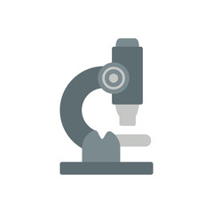 Microscope medicine flat icon vector