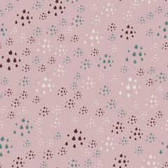 Vector seamless pattern with drops