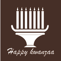 Creative vector abstract illustration for happy kwnzaa