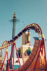 Amusement Park roller coaster ride