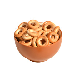 Bagels fresh. Dietetic bakery products for Breakfast.