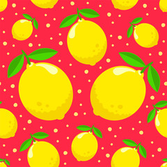 Pattern with lemons