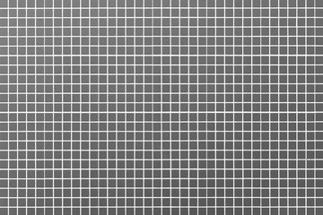 Black mosaic tile wall pattern and background seamless