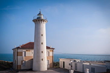 Fototapeta na wymiar The lighthouse of Bibione, Italy.