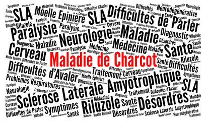 Maladie de Charcot nuage de mots 