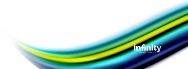 Vector 3d fluid colors wave background