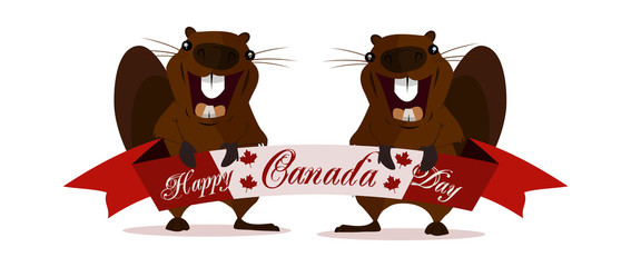 Concept on the day of Canada, Holiday Beaver