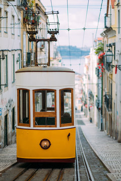 Tram in Lisbon, Portugal