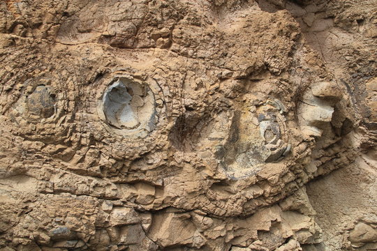 &eacute;rosion de roches volcaniques