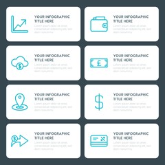 Fototapeta na wymiar Flat money, shopping infographic timeline template for presentations, advertising, annual reports
