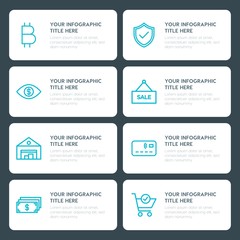 Flat money, shopping infographic timeline template for presentations, advertising, annual reports