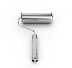 Paint roller isolated on white background 3d render