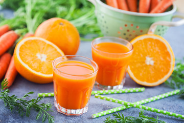 carrot and orange fresh juice