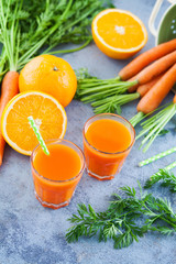 carrot and orange fresh juice