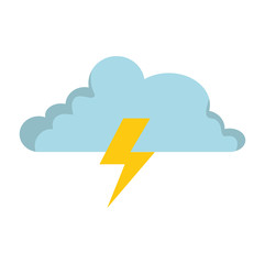 cloud weather with rays vector illustration design