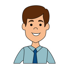 businessman avatar character icon vector illustration design
