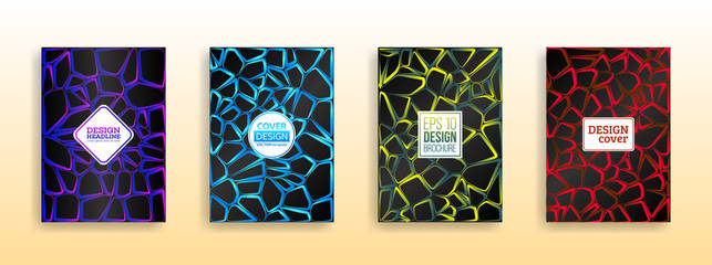 Vector Illustration of abstract gradient surface. Decorative pattern for design poster, cover, flyer and brochure.