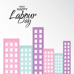 Naklejka premium Happy Labour Day.
