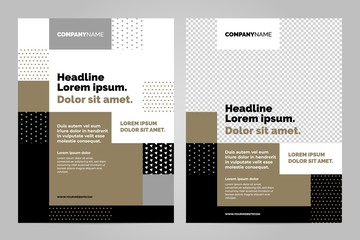 Brochure Layout template, cover design background and annual reports.