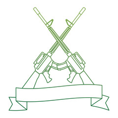 rifle war weapon icon vector illustration design