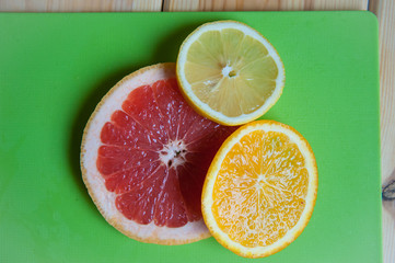 fresh fruit on the table