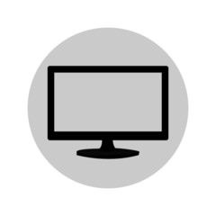 vector illustration of a TV set