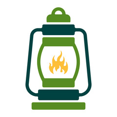 Outdoor Aktivitäten Icon - Öllampe