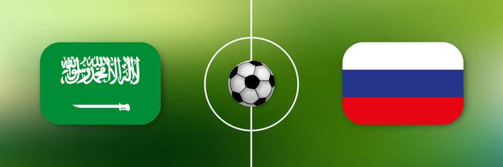 Fußball - Saudi Arabien gegen Russland