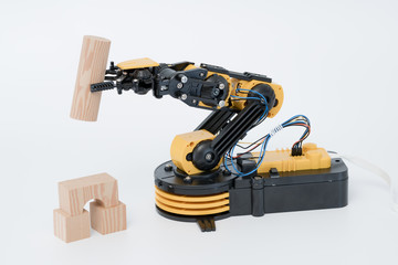 Fototapeta premium Plastic robot arm model