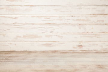 White wood background