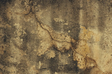 beautiful dirty wall of stucco somewhere fell off a pit of chipped fractures texture background
