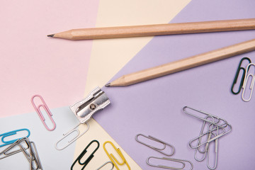 school supplies, colorful backgrounds