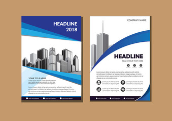 Naklejka premium Business abstract vector template. Brochure design, cover modern layout, annual report, poster, flyer in A4 with colorful triangles, geometric shapes for tech, science, market with light background