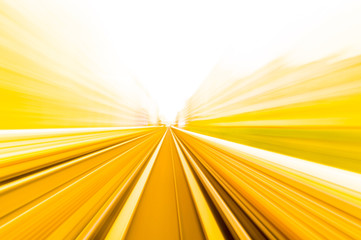 Speed motion in urban highway road tunnel