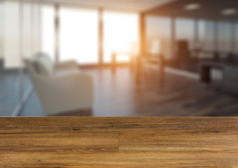 Empty wooden table. Flooring. Background with wooden table.