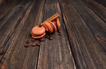 Sweet and colourful french macaroons or macaron