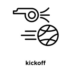 kickoff icon isolated on white background