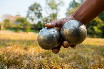 petanque ball fun and relaxing game