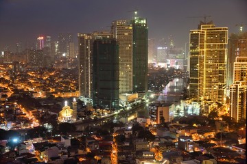 Fototapeta na wymiar Manila night view
