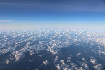 Fototapeta na wymiar Aerial clouds view