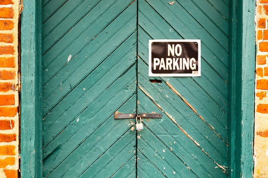 No Parking Warehouse Door