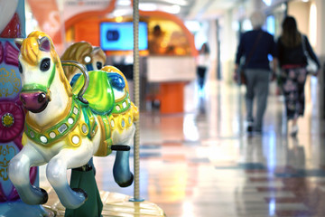 carousel in the supermarket