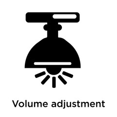 Volume adjustment icon isolated on white background