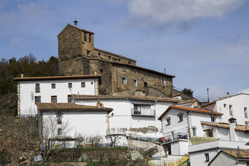 Fototapeta na wymiar Castillo Nuevo is a town located in the province of Navarre, in the autonomous community of Navarre, northern Spain