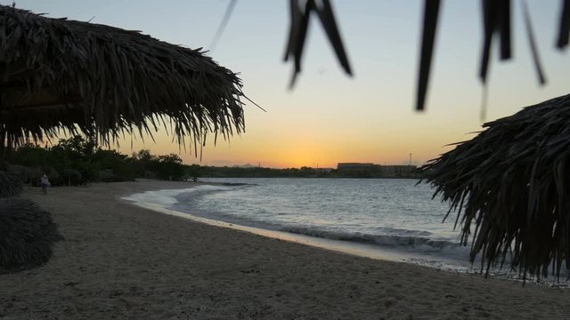 Beach at sunset