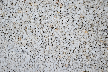 Texture of white gravel