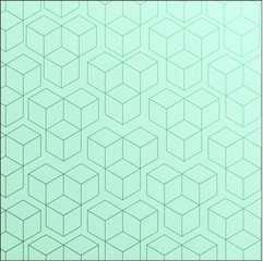 Completely seamless, abstract cube pattern.