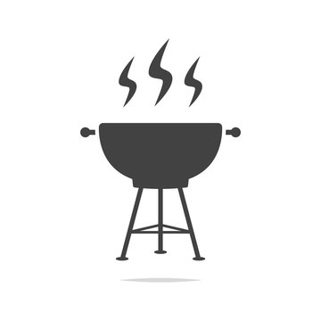 Barbecue grill icon vector isolated