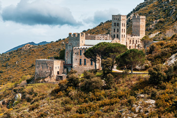 Monastery of San Pere de Rodes iin Spain. 