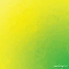 Obraz na płótnie Canvas Abstract yellow and green tone triangle geometrical Vector background illustration eps10